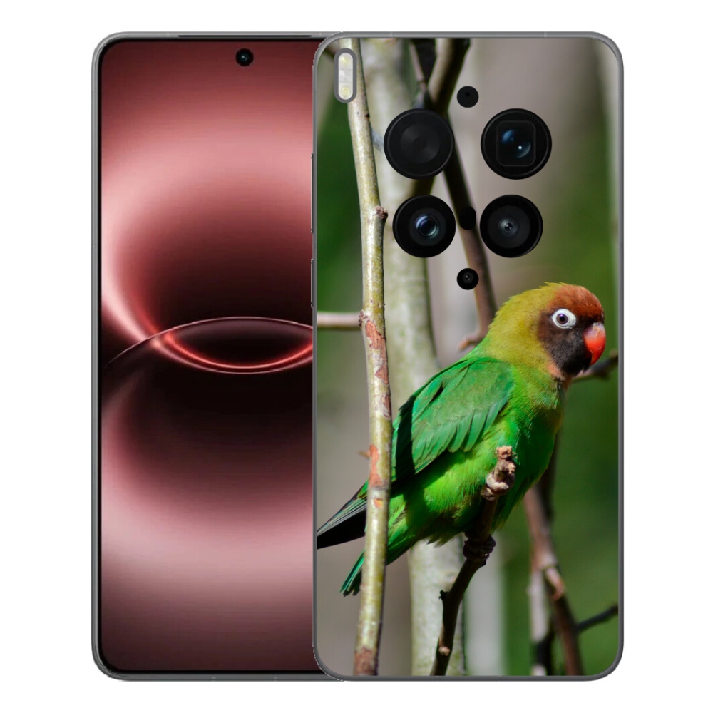 mmCase gélhuzat a Vivo X300 Ultra-hoz – agapornis papagáj