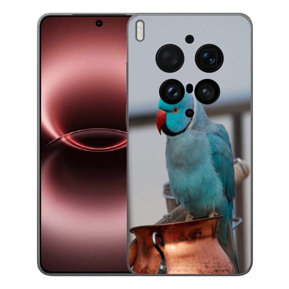 mmCase géltok a Vivo X300 Ultra-hoz – kék alexandri papagáj