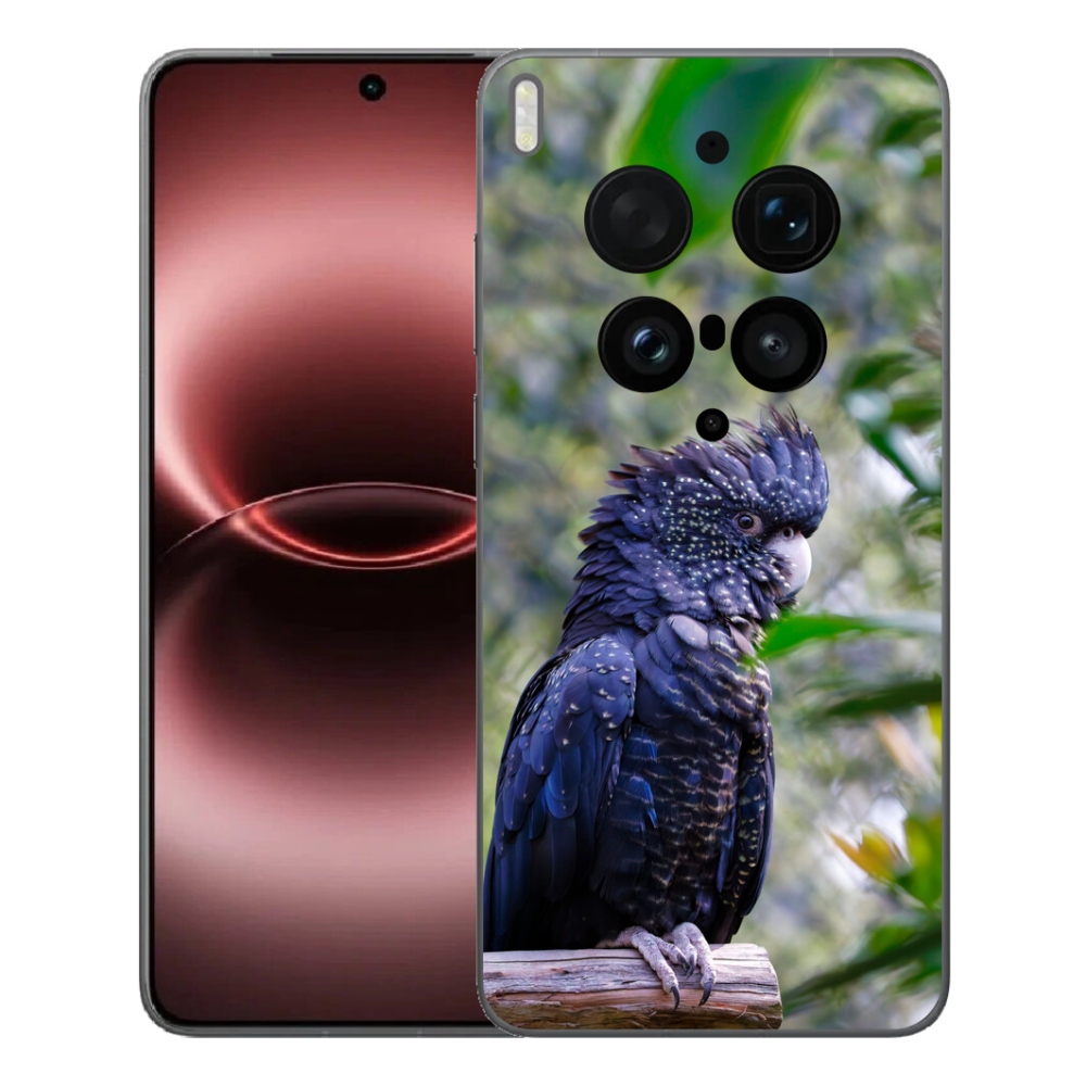 mmCase géltok a Vivo X300 Ultra-hoz – fekete kakadu papagáj