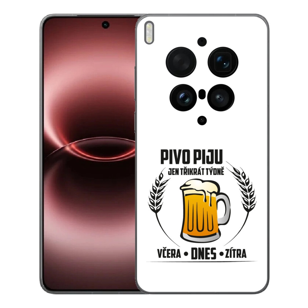 mmCase gél tok a Vivo X300 Ultra-hoz – sörös motívum, fehér háttér
