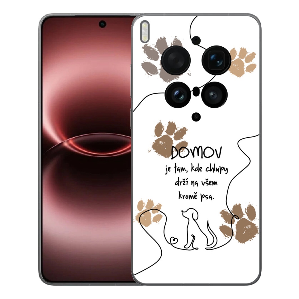 mmCase gél tok a Vivo X300 Ultra-hoz – kutyás motívum, fehér háttér