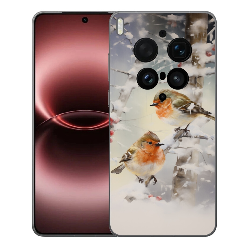 mmCase gélhuzat a Vivo X300 Ultra-hoz – madarak télen