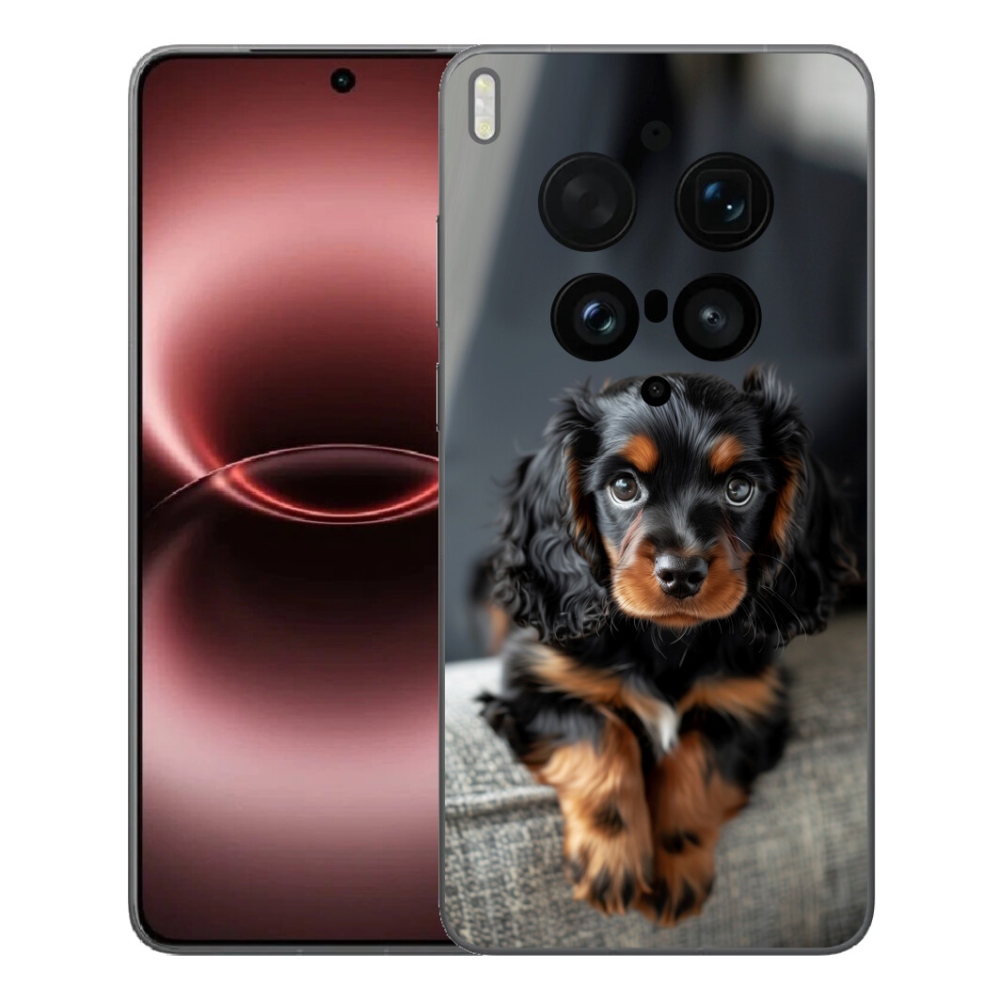 mmCase gél tok a Vivo X300 Ultra-hoz – aranyos, hosszúszőrű tacskó