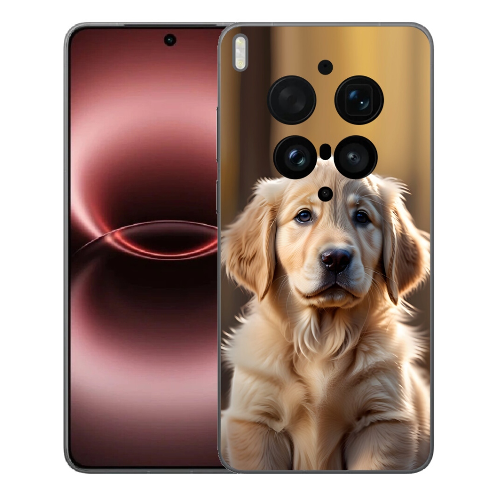 mmCase gél tok a Vivo X300 Ultra-hoz – aranyos arany retriever
