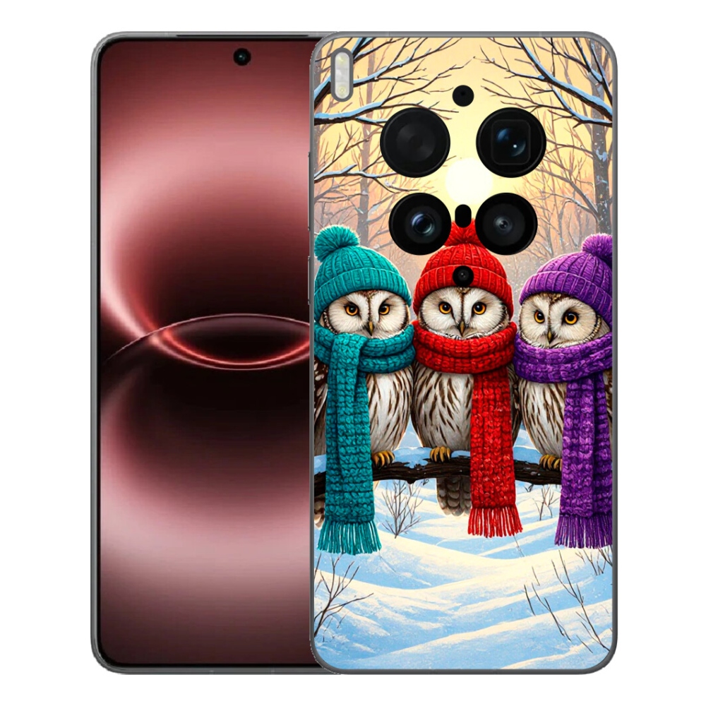 mmCase gélhuzat a Vivo X300 Ultra-hoz – baglyos barátok
