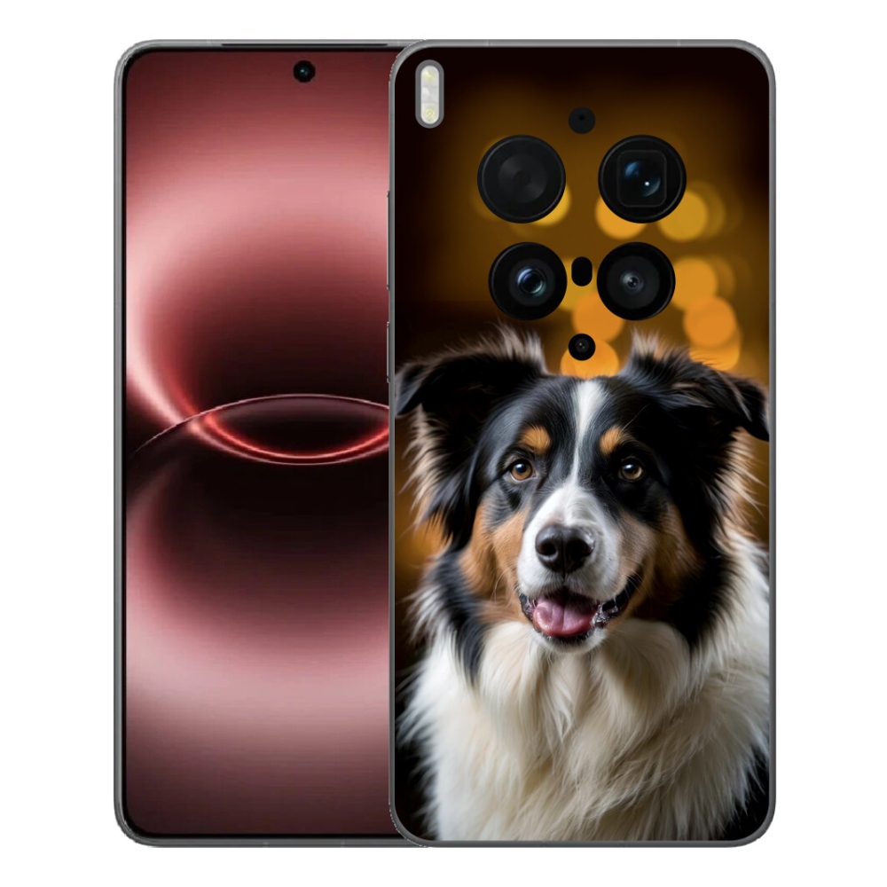 mmCase gél tok a Vivo X300 Ultra-hoz – mosolygós ausztrál juhászkutya