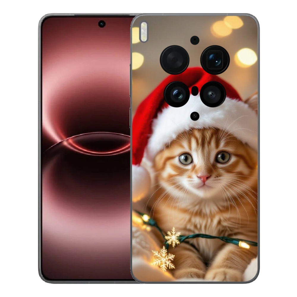 mmCase gél tok a Vivo X300 Ultra-hoz – karácsonyi cica