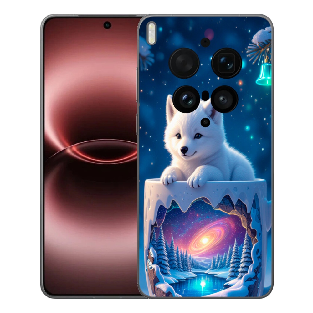 mmCase gél tok a Vivo X300 Ultra-hoz – karácsonyi kiskutya