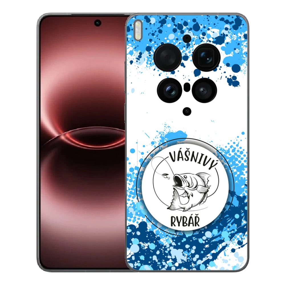 mmCase gél tok a Vivo X300 Ultra-hoz – szenvedélyes horgász, fehér háttérrel