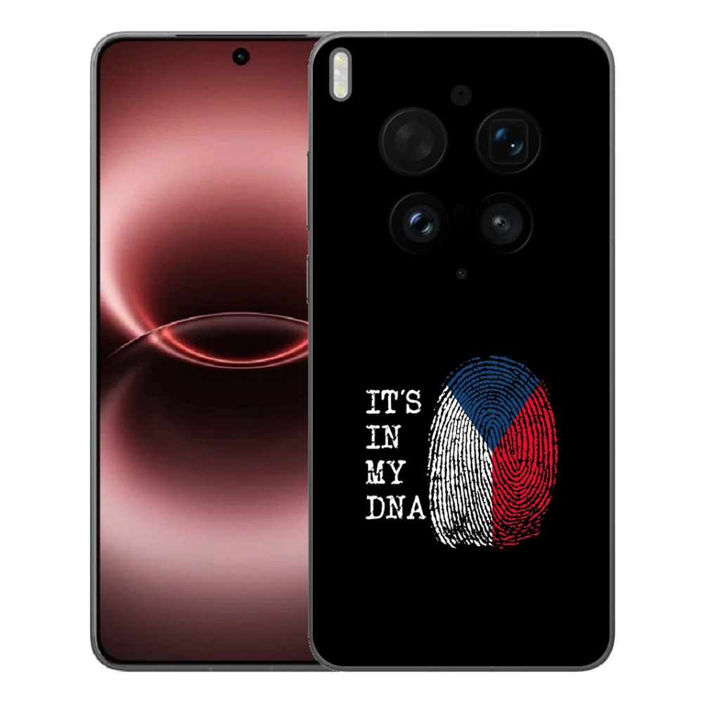 mmCase gél tok a Vivo X300 Ultra-hoz – zászló, ujjlenyomat, fekete háttér