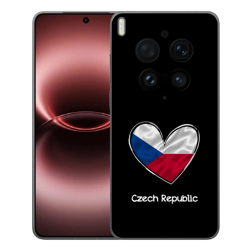 mmCase géltok a Vivo X300 Ultra-hoz – zászló a szívvel, fekete háttérrel