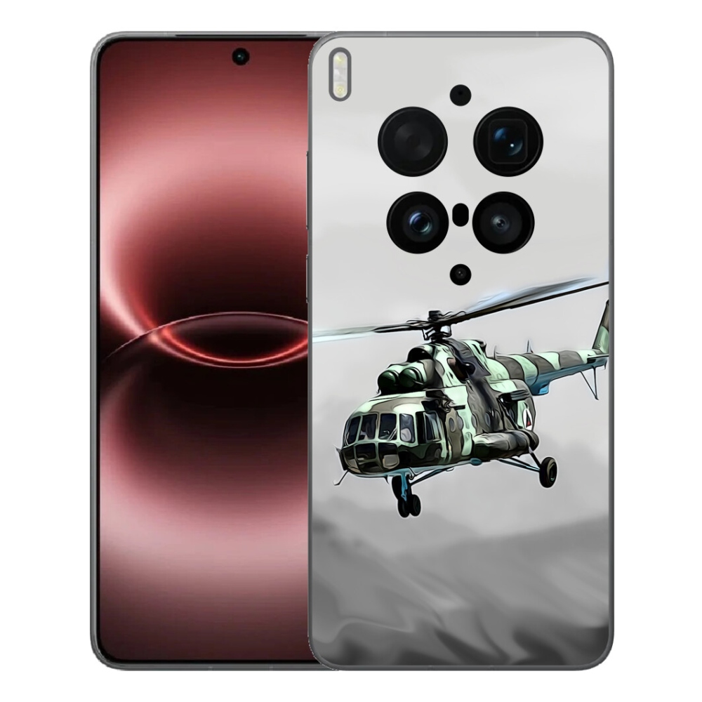 mmCase géltok a Vivo X300 Ultra-hoz – katonai helikopter