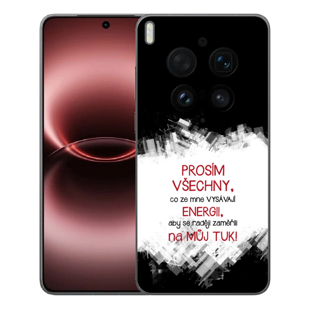 mmCase géltok a Vivo X300 Ultra-hoz – vicces felirattal, 1 db, piros