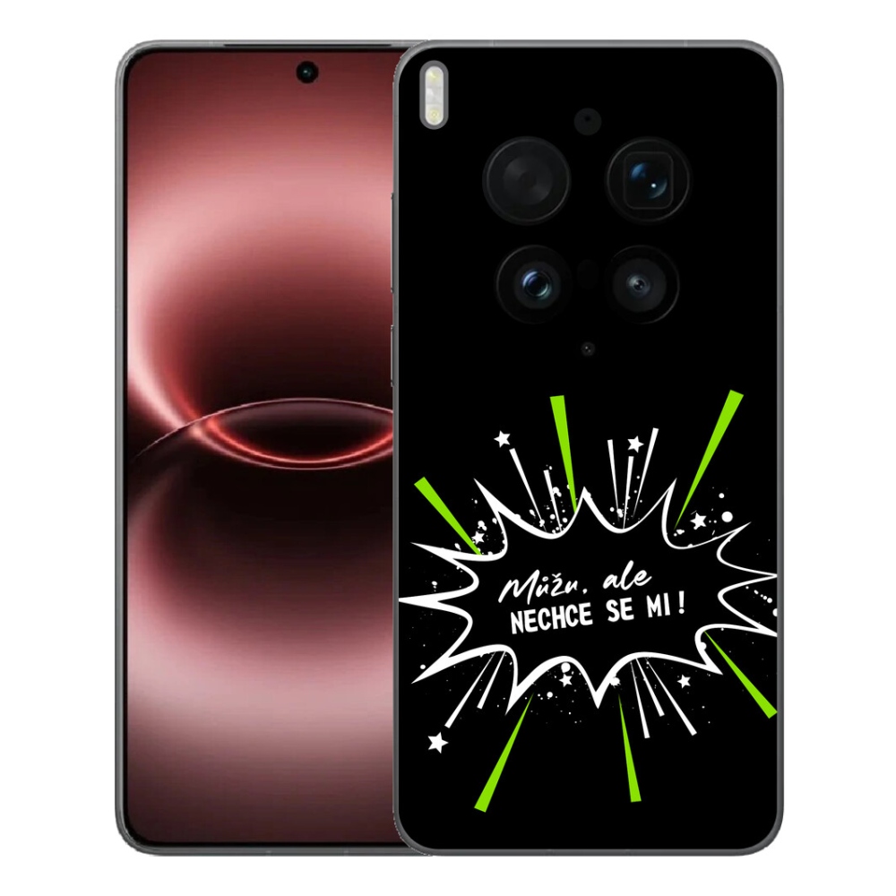 mmCase géltok a Vivo X300 Ultra-hoz – vicces felirat, 11, fekete háttér