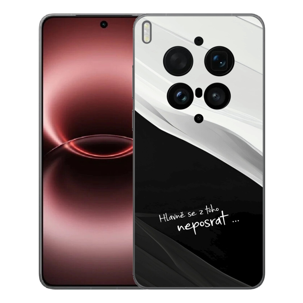 mmCase gél tok a Vivo X300 Ultra-hoz – vicces szöveg, 13 fekete-fehér háttér