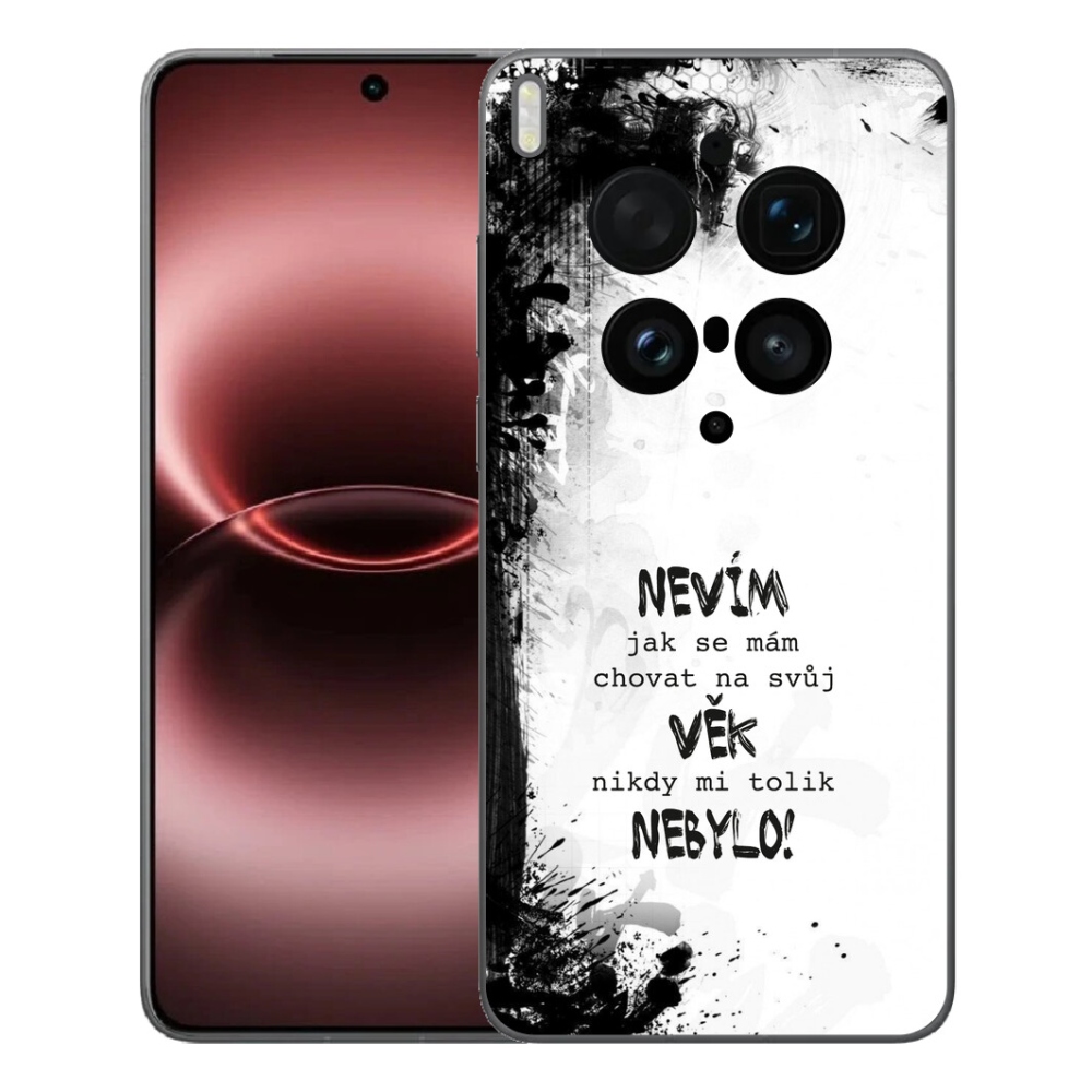 mmCase géltok a Vivo X300 Ultra-hoz – vicces felirat, 14, fehér háttér