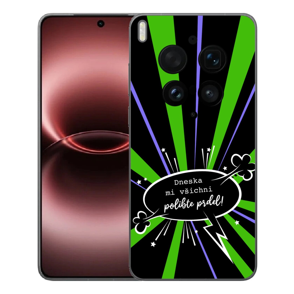 mmCase gél tok a Vivo X300 Ultra-hoz – vicces felirat, 15, fekete háttér