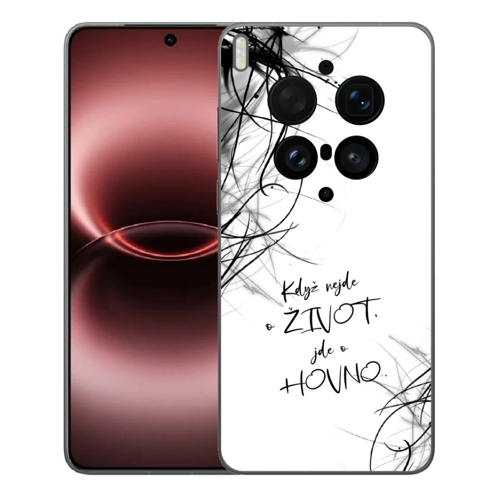mmCase géltok a Vivo X300 Ultra-hoz – vicces felirat, 16, fehér háttér