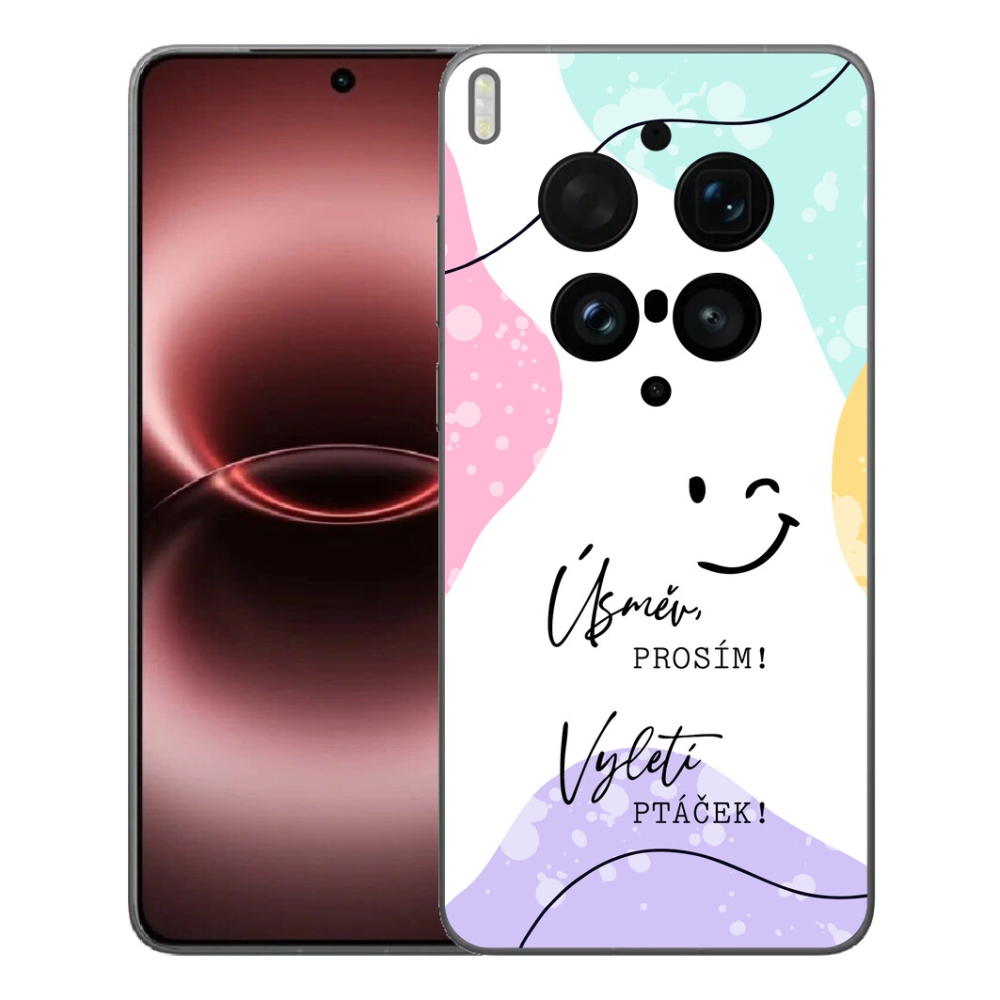 mmCase géltok a Vivo X300 Ultra-hoz – vicces felirat, 4 fehér háttér