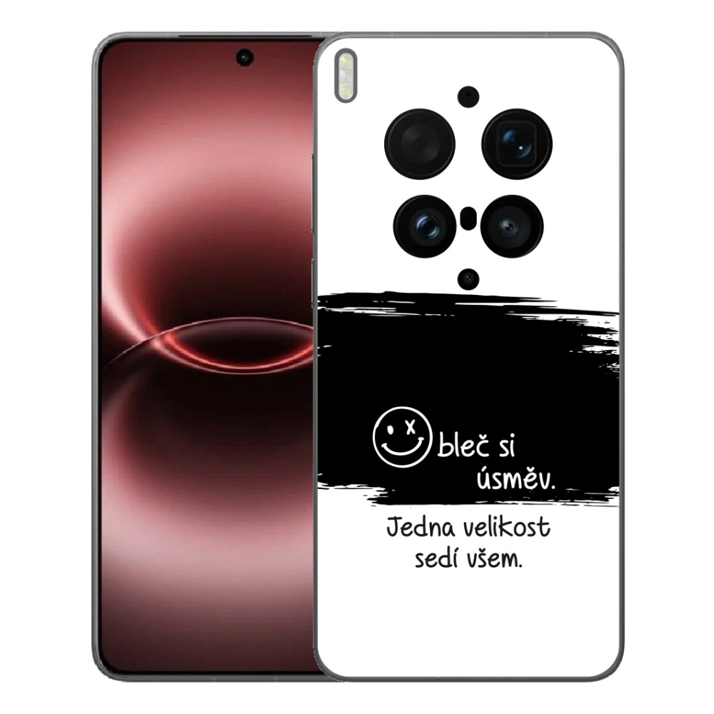 mmCase géltok a Vivo X300 Ultra-hoz – vicces felirat, 8 fekete-fehér háttér
