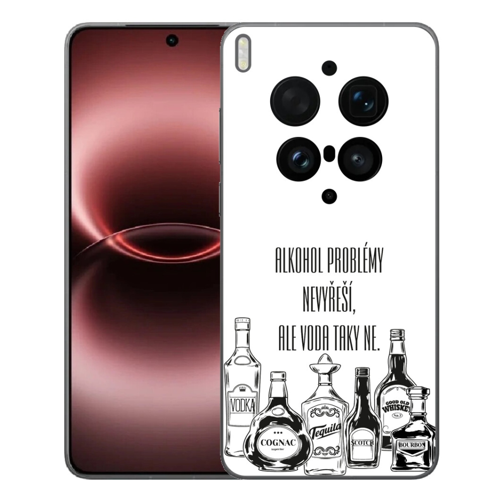 mmCase gél tok a Vivo X300 Ultra-hoz – vicces felirat fehér háttérrel