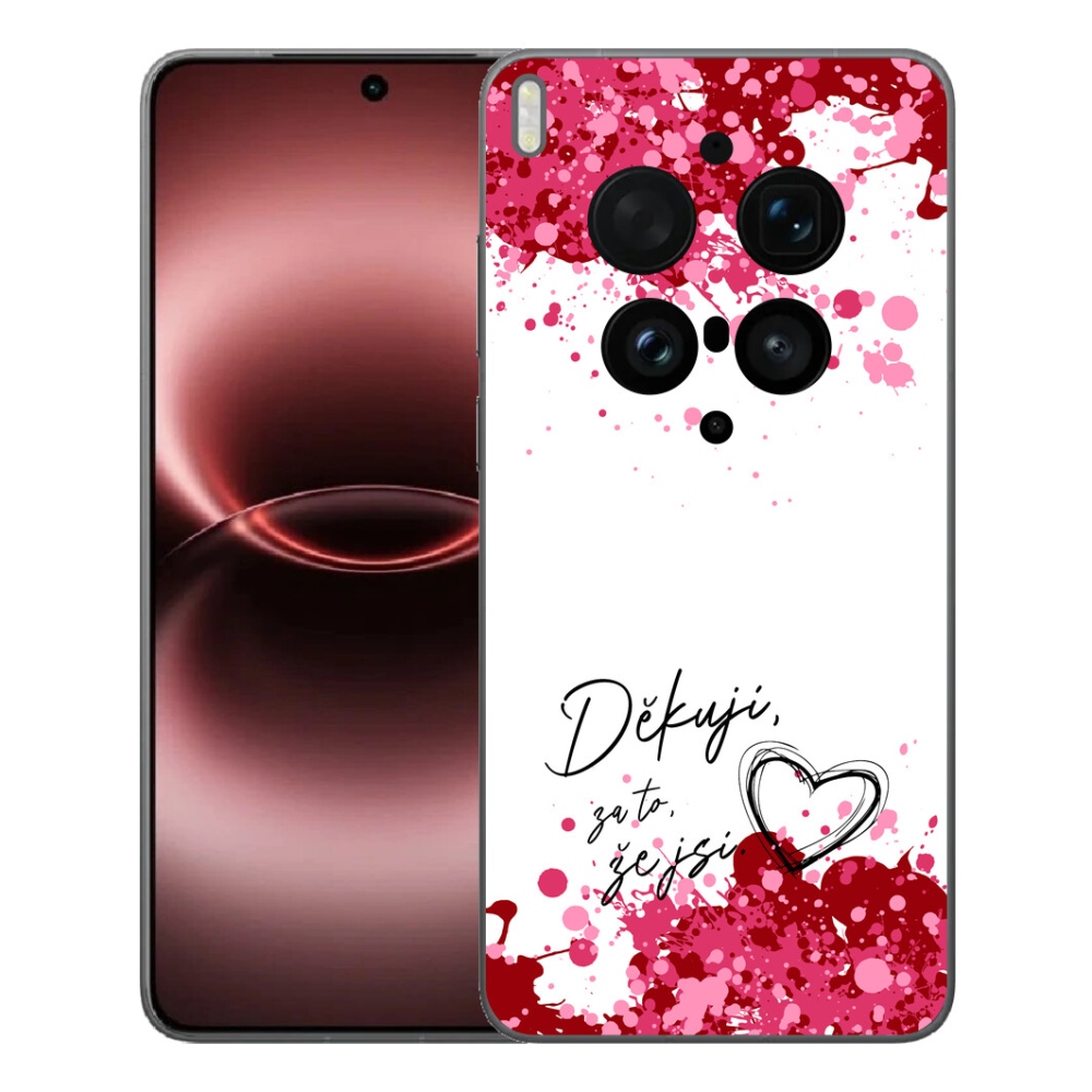 mmCase géltok a Vivo X300 Ultra-hoz – „Szerelmes szöveg 2” fehér háttérrel