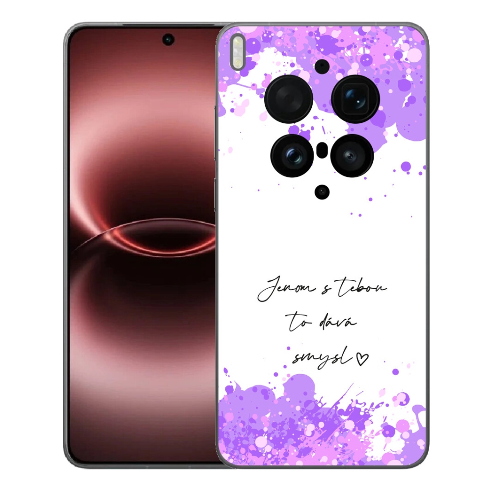mmCase gél tok a Vivo X300 Ultra-hoz – szerelmes felirat fehér háttérrel