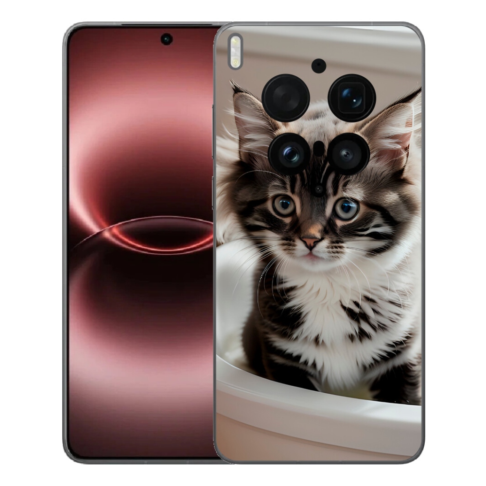 mmCase gél tok a Vivo X300 Ultra-hoz – kíváncsi cica