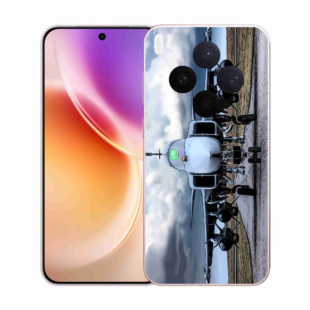 Zselés borítás mmCase a Vivo X300-hoz - katonai repülőgépekhez