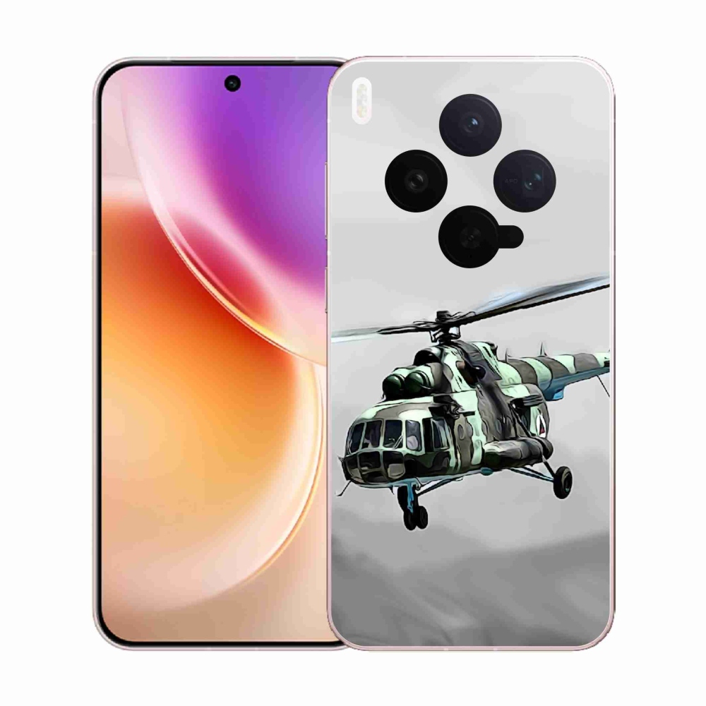 Zselés borítás mmCase a Vivo X300-hoz - katonai helikopterhez