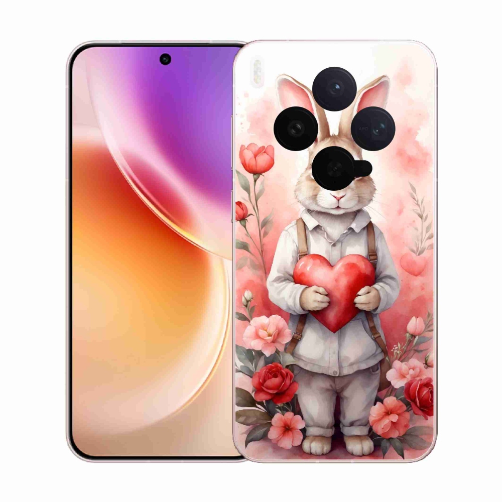 Gélfedő mmCase a Vivo X300-hoz - nyúl szívvel