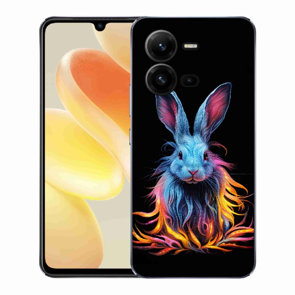 Zselés borítás mmCase a Vivo X80 Lite-on - absztrakt nyúl