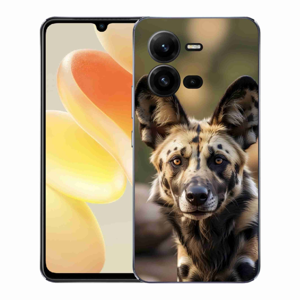Gél borítás mmCase a Vivo X80 Lite készülékhez - Afrikai vadkutya
