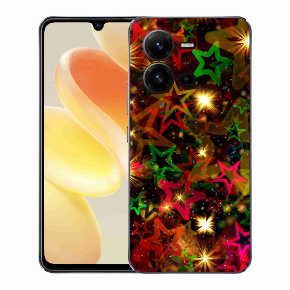 Gél borító mmCase a Vivo X80 Lite készülékhez - színes csillagok