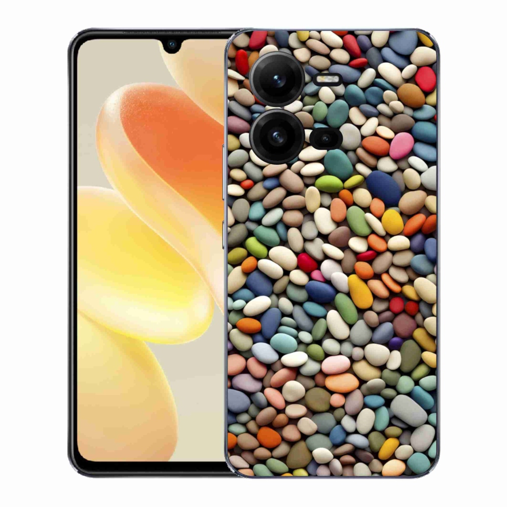 Gél borítás mmCase a Vivo X80 Lite készülékhez - színes strasszkövek 2