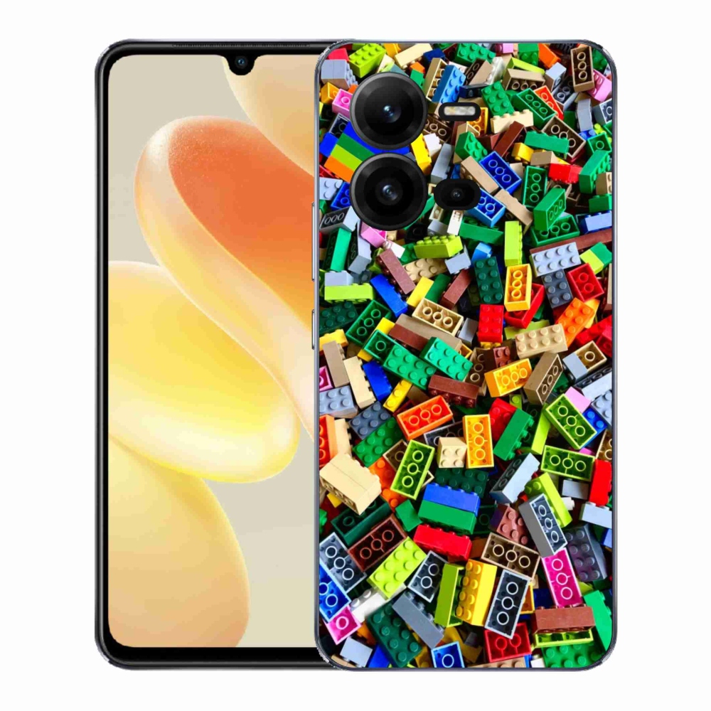 Gélburkolat mmCase a Vivo X80 Lite-on - színes építőelemek
