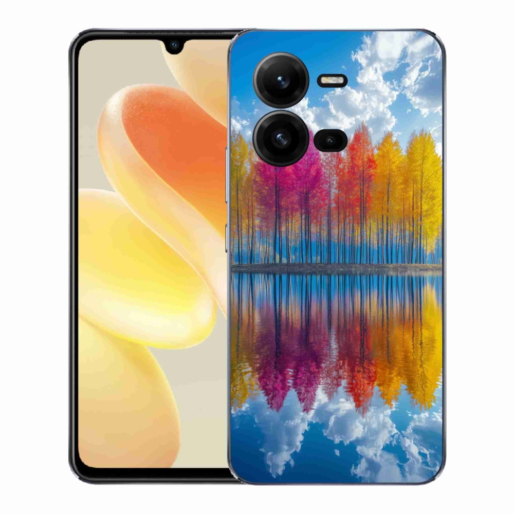 Gél borítás mmCase a Vivo X80 Lite-on - színes fák