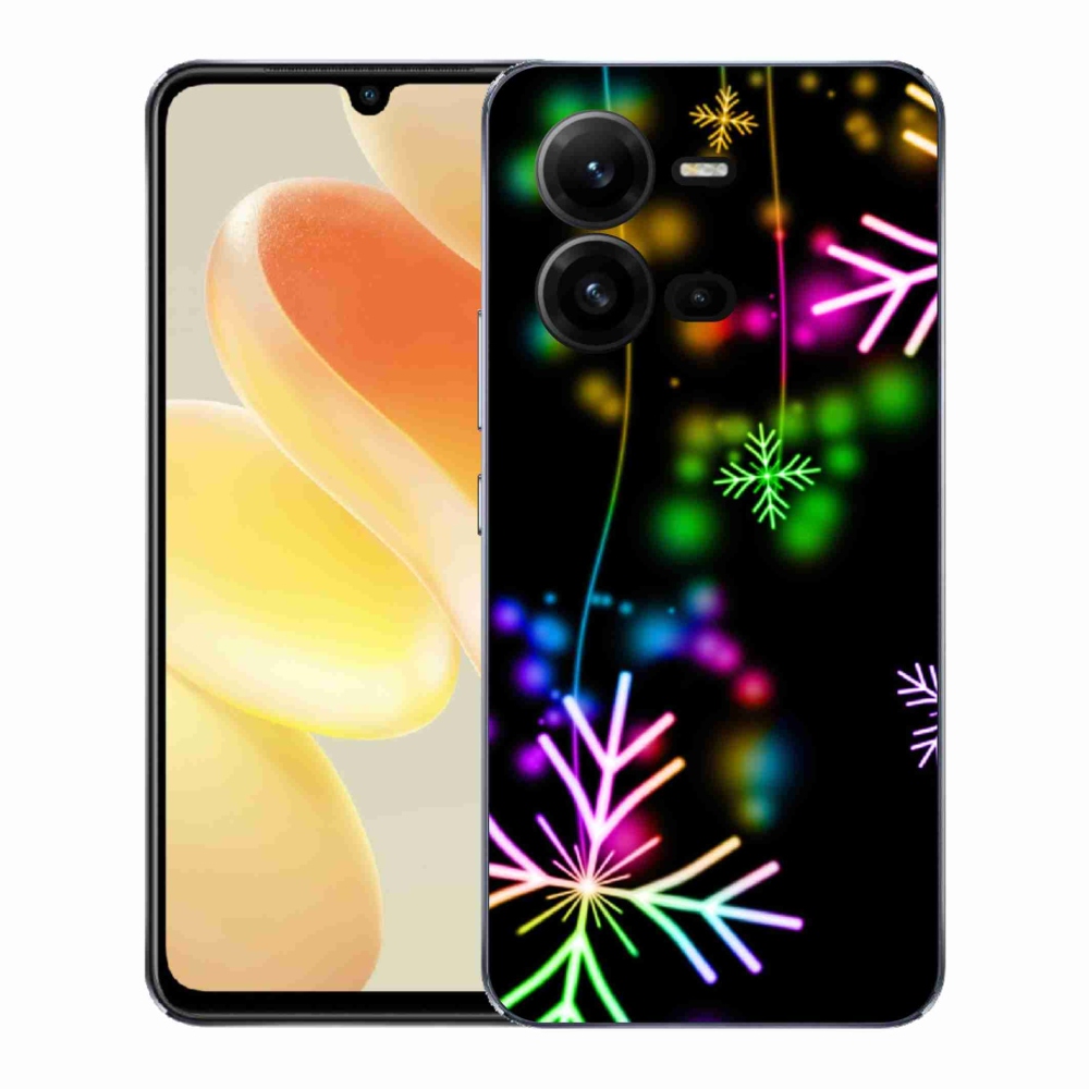 Gél borítás mmCase a Vivo X80 Lite készülékhez - színes pelyhekkel