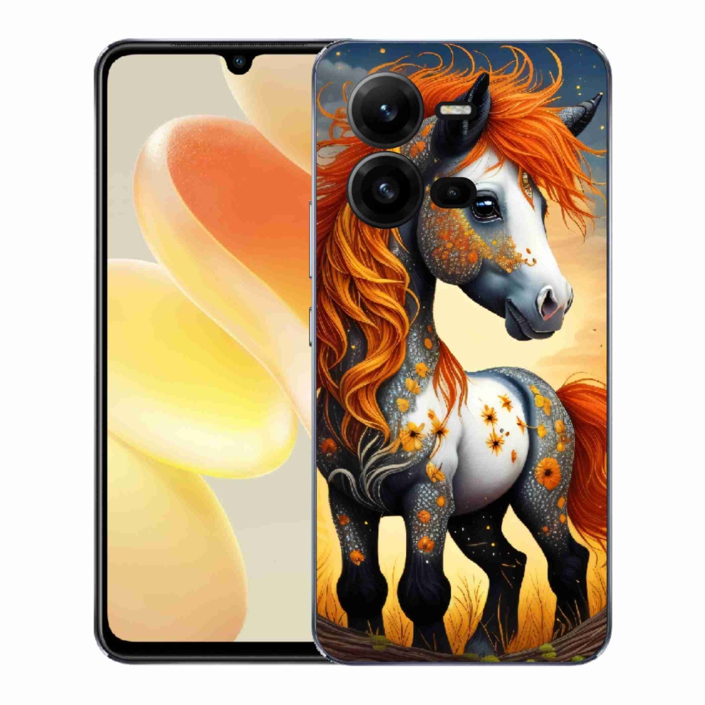 Zselés borítás mmCase a Vivo X80 Lite készülékhez - színes póni