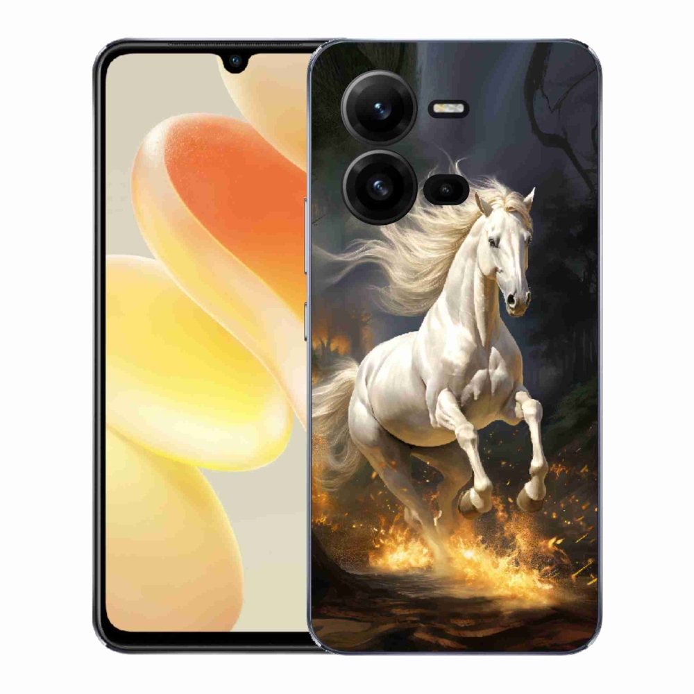 Gél borítás mmCase a Vivo X80 Lite-on - fehér ló 2