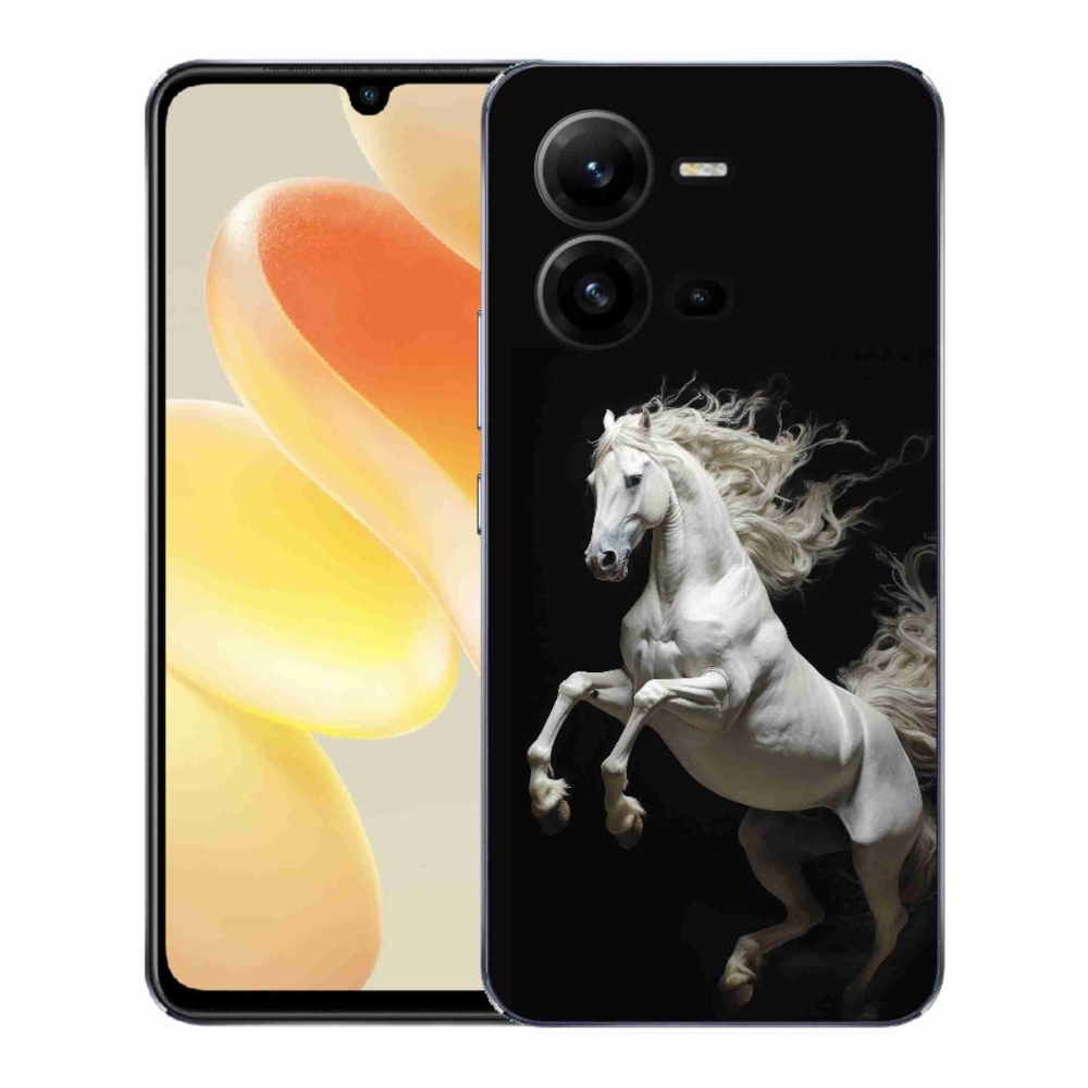 Gél borítás mmCase a Vivo X80 Lite-on - fehér ló 4