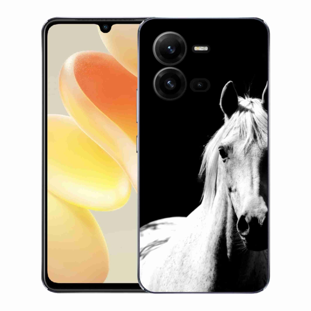 Gél borítás mmCase a Vivo X80 Lite-on - fehér ló 5