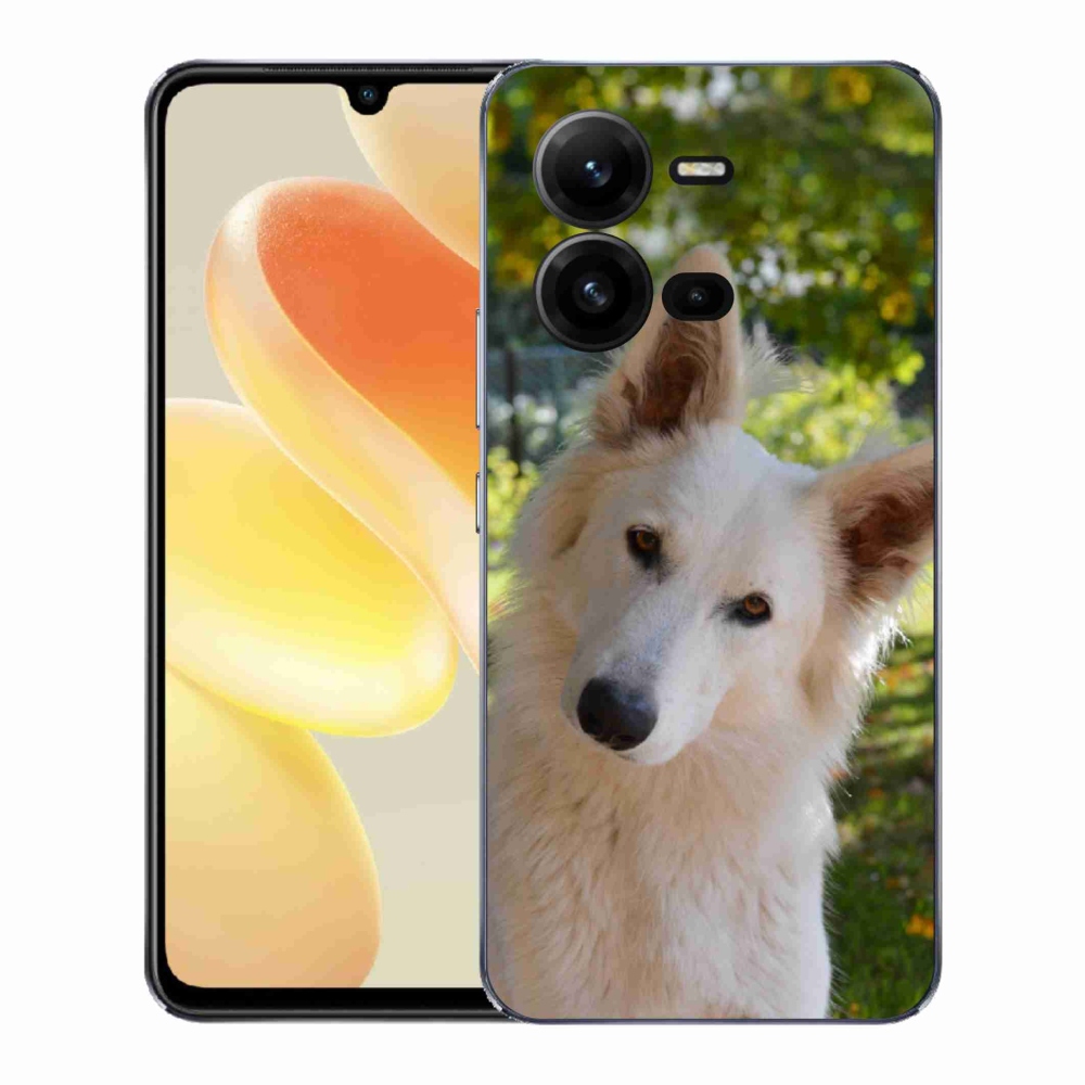 Gél borítás mmCase a Vivo X80 Lite készülékhez - fehér svájci juhász 1