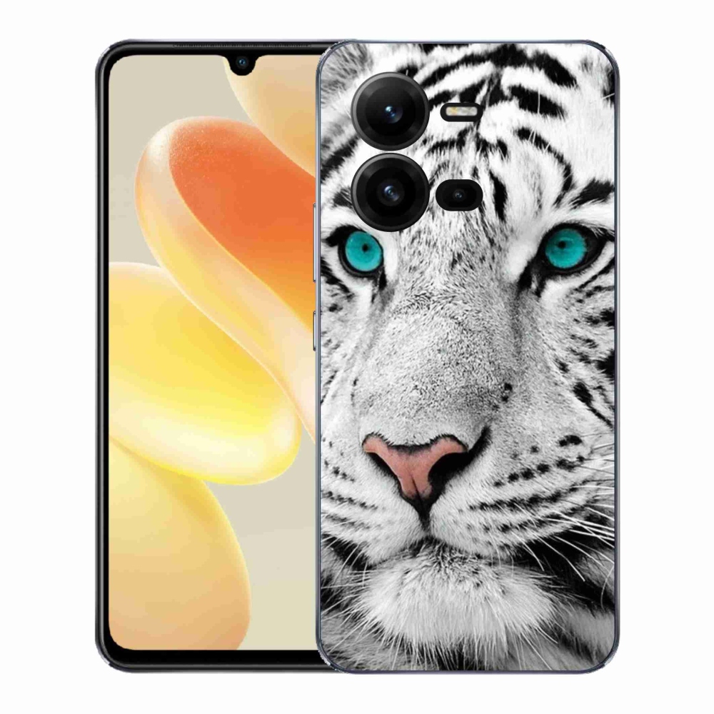 Gél borítás mmCase a Vivo X80 Lite készülékhez - fehér tigris