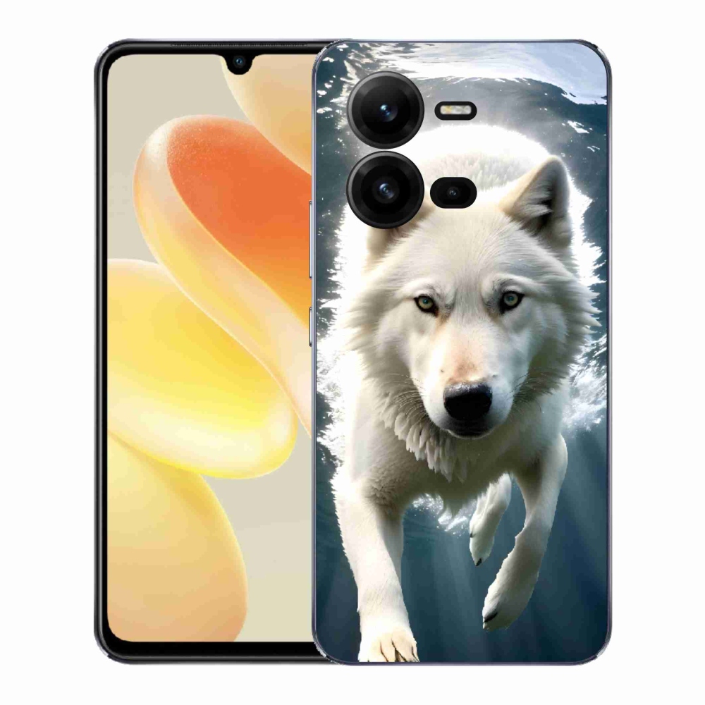 Gél borítás mmCase a Vivo X80 Lite készülékhez - fehér farkas