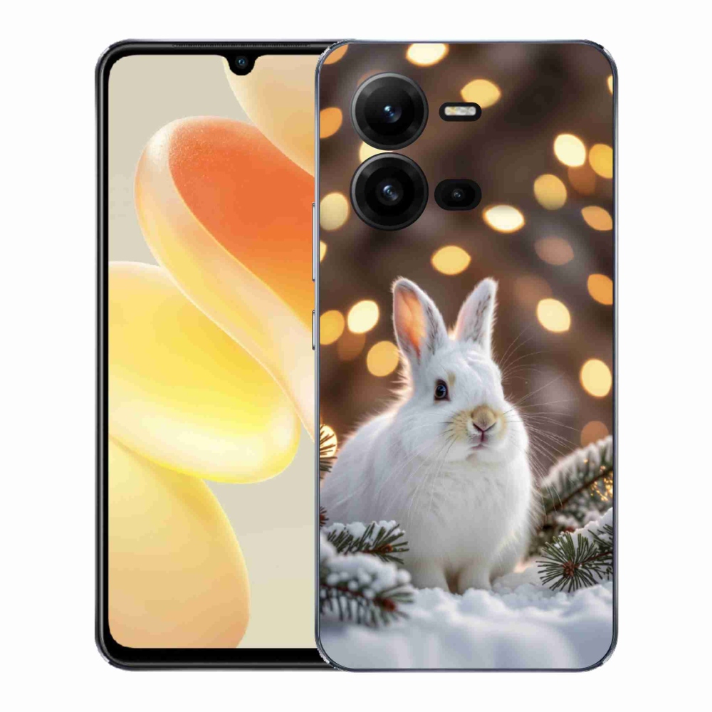 Zselés borítás mmCase a Vivo X80 Lite készülékhez - fehér nyúl