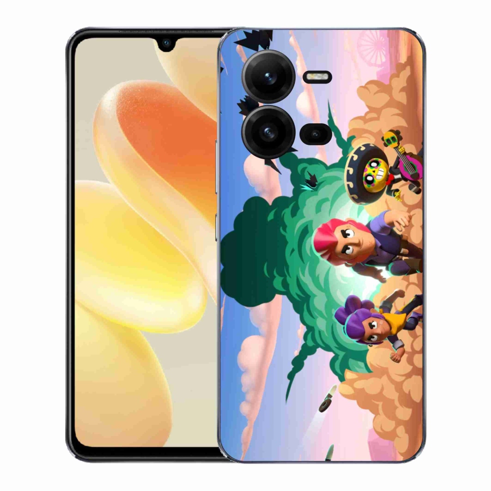 Gél borítás mmCase a Vivo X80 Lite-hoz - verekedős csillagok