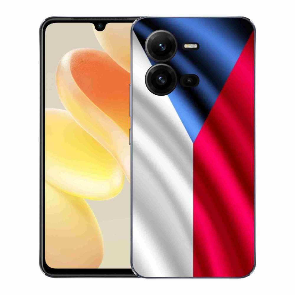 Gél borítás mmCase a Vivo X80 Lite-on - cseh zászló
