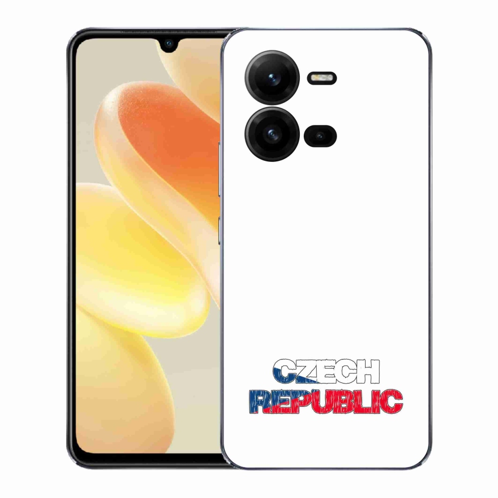 Gél borító mmCase a Vivo X80 Lite készülékhez - Csehország fehér háttér