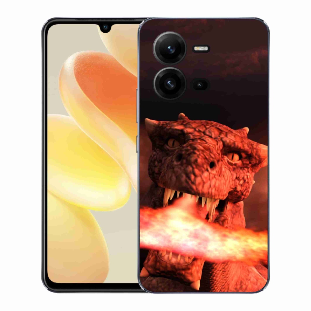 Gél borítás mmCase a Vivo X80 Lite készülékhez - sárkány